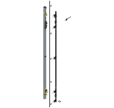 REVEGO uno, Scharnierträger Set, für Pockethöhe 1357–1506 mm, links
